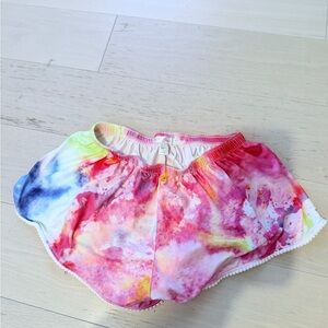 Stella Cove Pink and White Tie-Dye Shorts